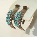 Vintage Zuni Indian Earring..